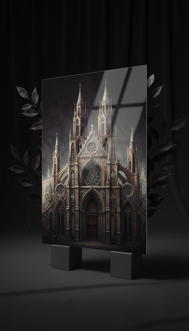Luxury Skull Art Metallic Panel