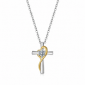 silver cross necklace