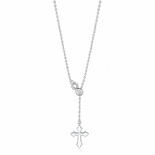 infinity cross necklace