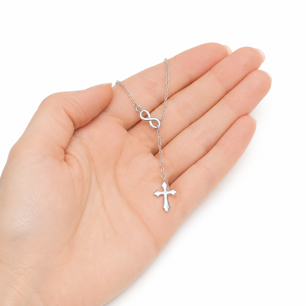 cross pendant y necklace