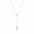 cross necklace with heart