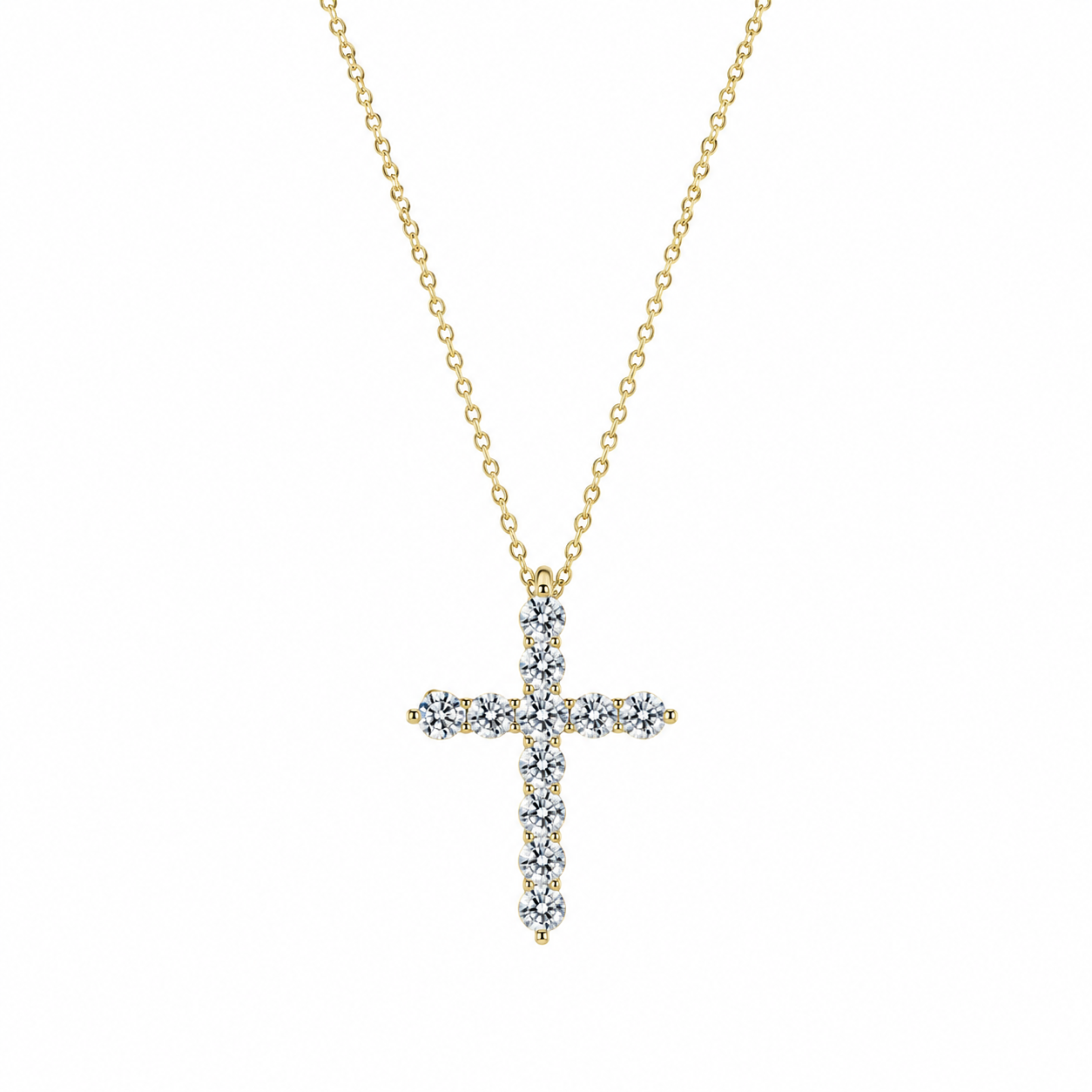 vintage cross necklace sterling silver