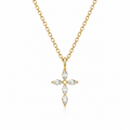gold cross necklace for women