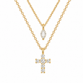 minimalist cross necklace