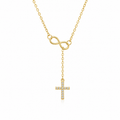 gold cross necklace for women