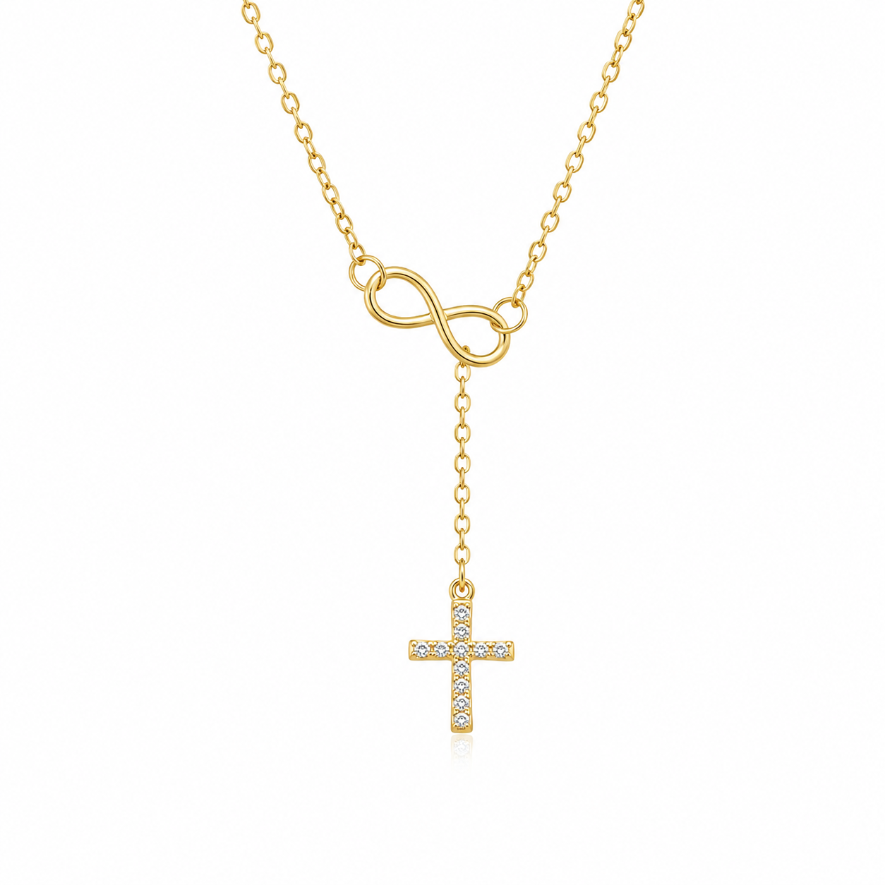 gold cross necklace for women
