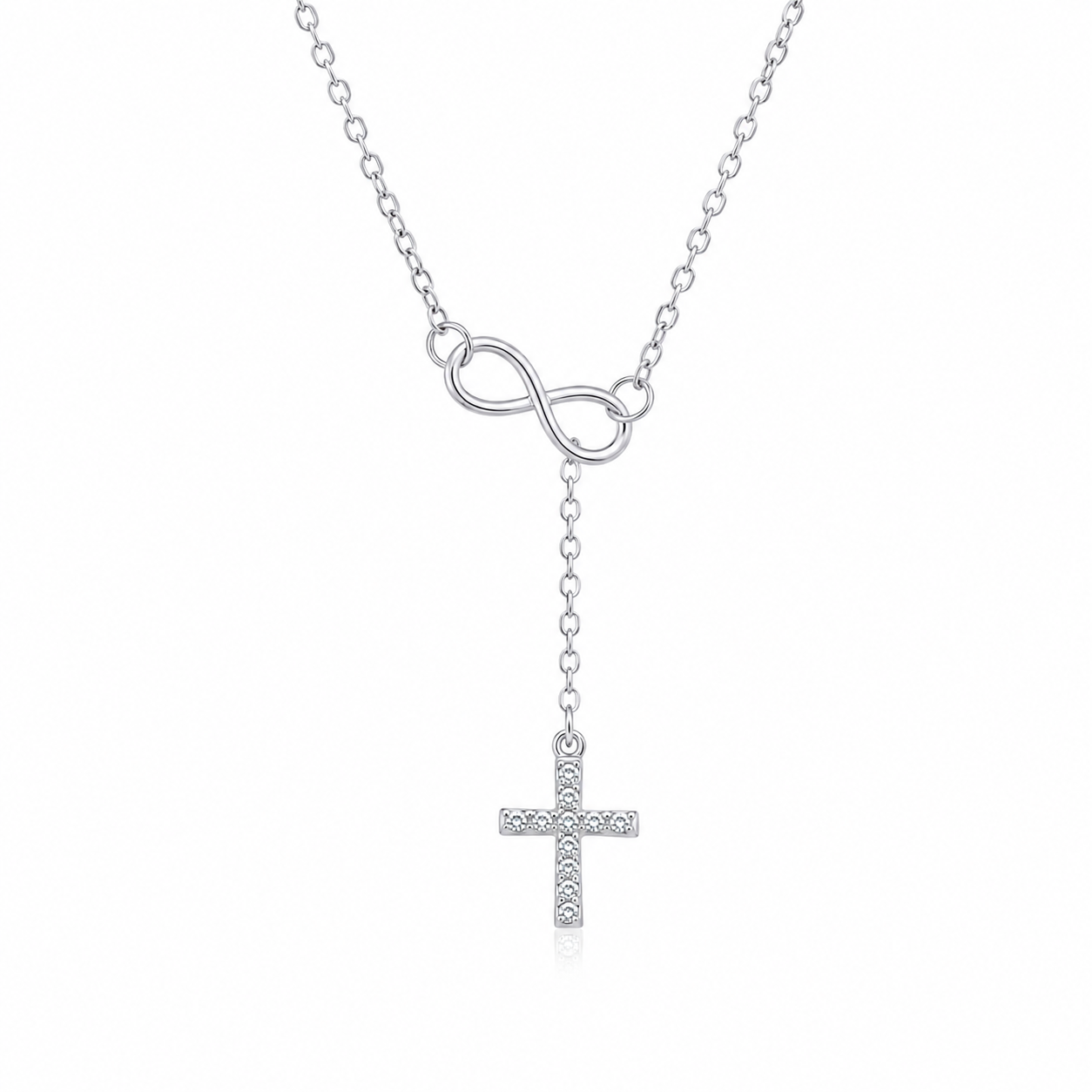 infinity cross necklace