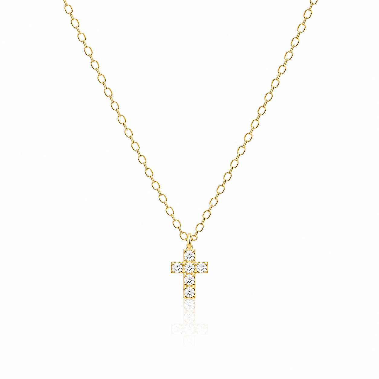 petite cross pendant
