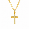 gold cross pendant necklace