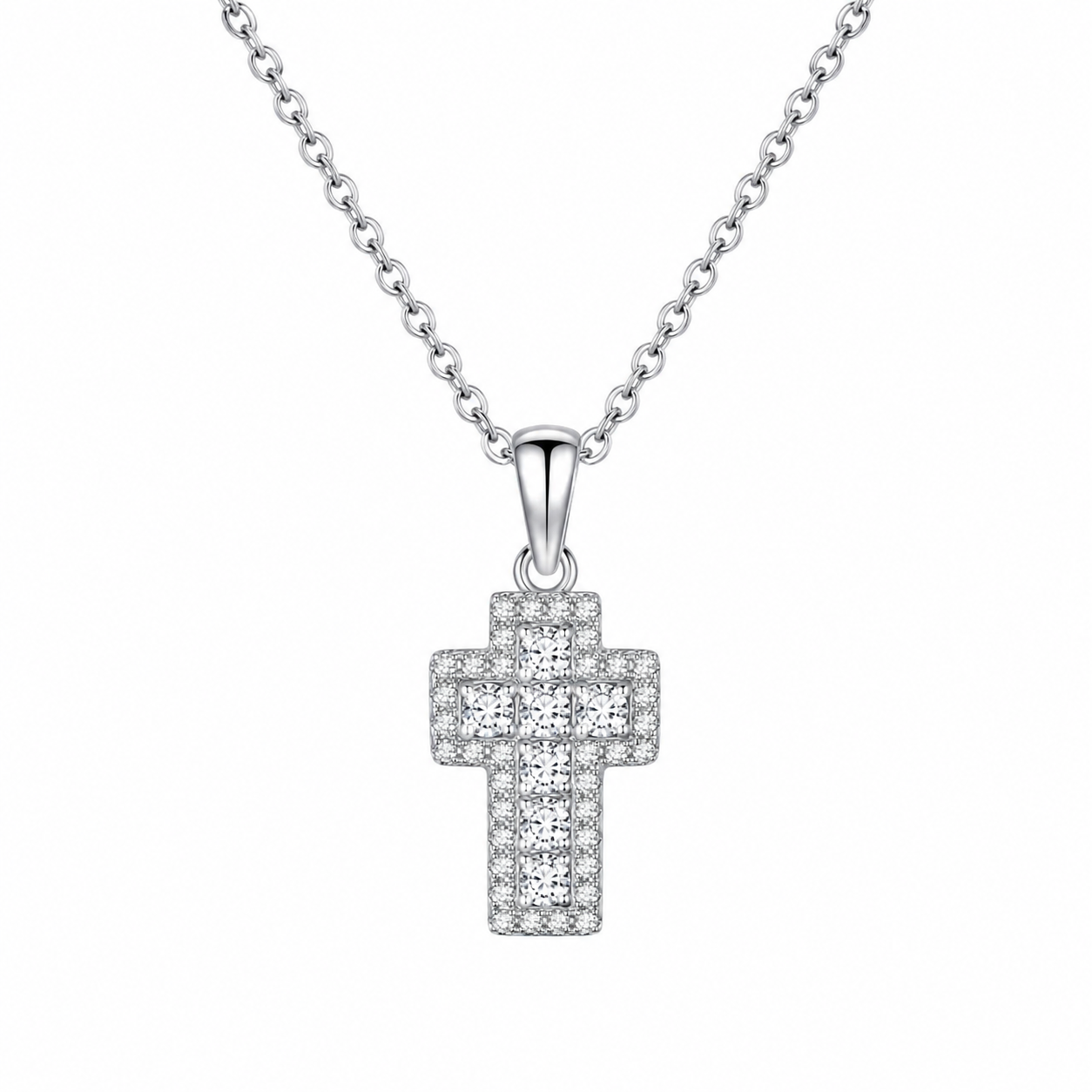 crystal cross necklace