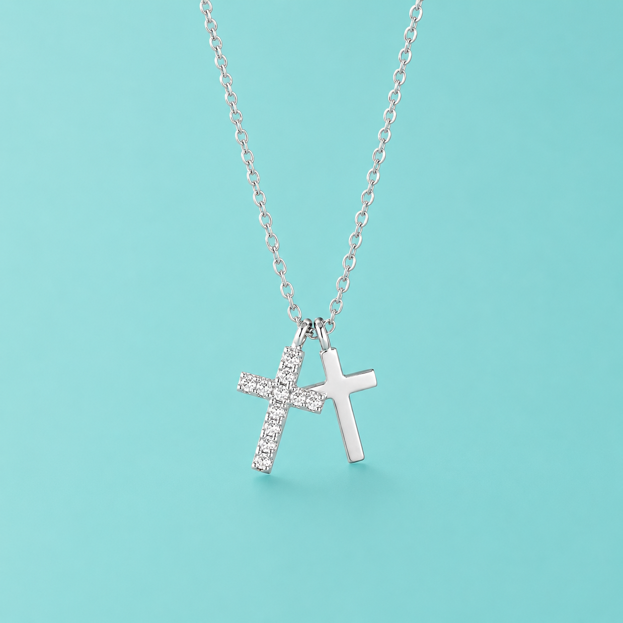 double cross necklace