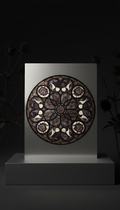 Gothic Botanical Brushed Metal Print