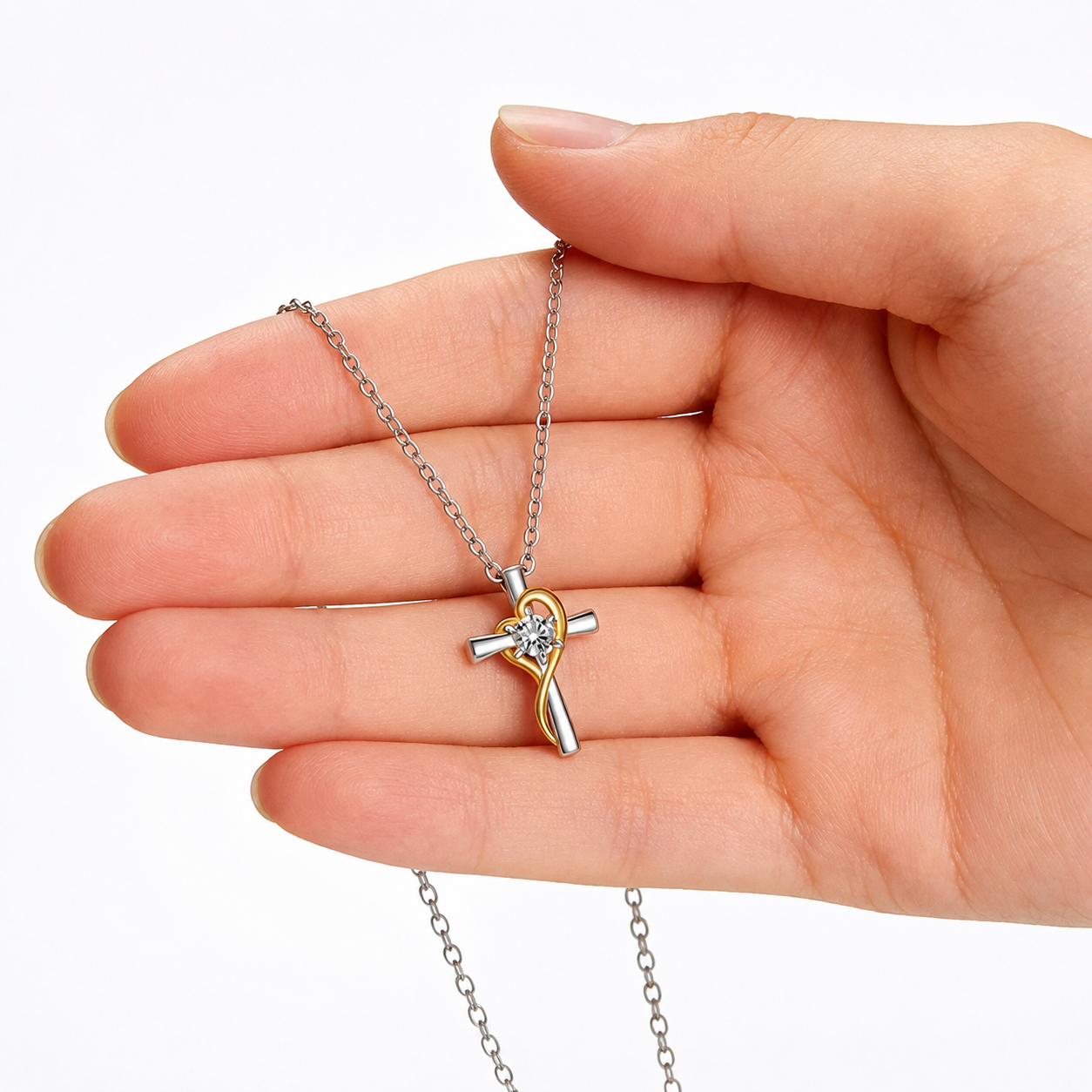 Heart Cross Pendant