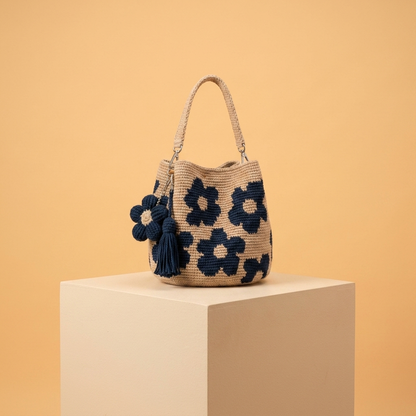 Handmade Crochet Flower Bag